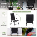 9-Piece Patio Dining Set with Foldable Textilene Chairs Phi Villa