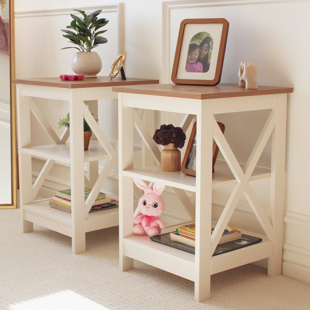 Farmhouse-Inspired Manufactured Wood Coffee Table