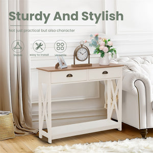 Farmhouse-Inspired Manufactured Wood Coffee Table