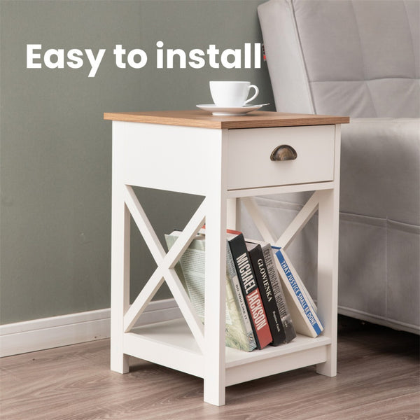 Farmhouse-Inspired Manufactured Wood Coffee Table
