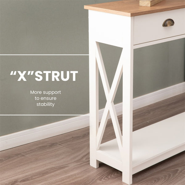 Farmhouse-Inspired Manufactured Wood Coffee Table