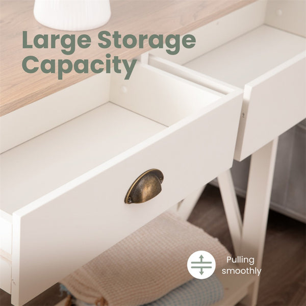 Farmhouse-Inspired Manufactured Wood Coffee Table