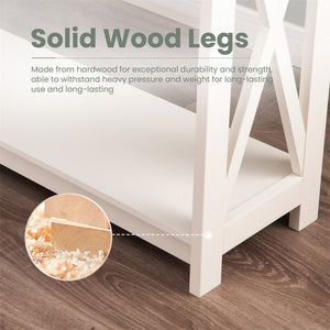 Farmhouse-Inspired Manufactured Wood Coffee Table