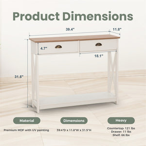 Farmhouse-Inspired Manufactured Wood Coffee Table