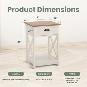 Farmhouse-Inspired Manufactured Wood Coffee Table