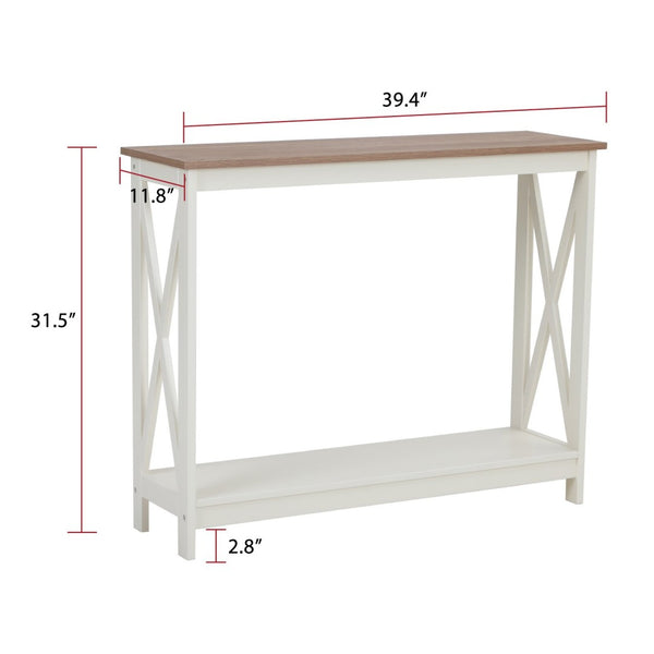 Farmhouse-Inspired Manufactured Wood Coffee Table