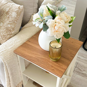 Farmhouse-Inspired Manufactured Wood Coffee Table
