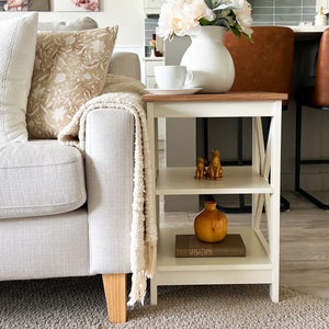 Farmhouse-Inspired Manufactured Wood Coffee Table