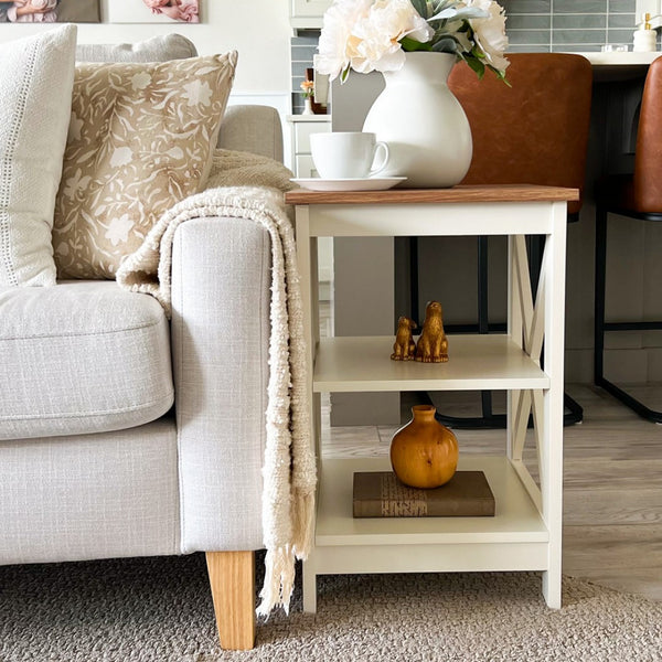 Farmhouse-Inspired Manufactured Wood Coffee Table