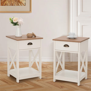 Farmhouse-Inspired Manufactured Wood Coffee Table