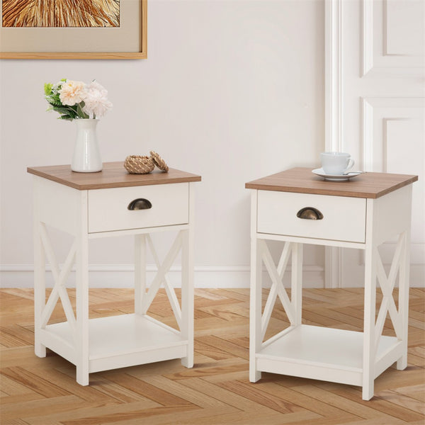Farmhouse-Inspired Manufactured Wood Coffee Table