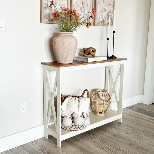 Farmhouse-Inspired Manufactured Wood Coffee Table