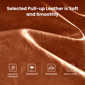 24 Inch Counter Height PU Leather Bar Stool with Backrest