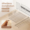 Phi Villa Classic Style Wooden Bed Frame with Rattan Headboard