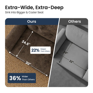 Charleston Velvet-Chenille Living Room Couch Large Set