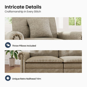 Charleston Linen-Look Modular Living Room Couch