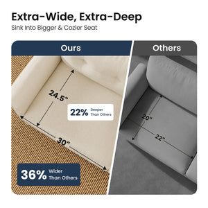 Charleston Linen-Look Modular Living Room Couch