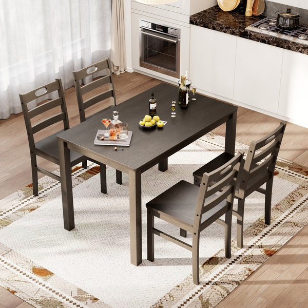 Sophie Wooden Dining Room Funiture Set for 4