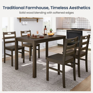 Sophie Wooden Dining Room Funiture Set for 4