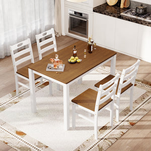 Sophie Wooden Dining Room Funiture Set for 4