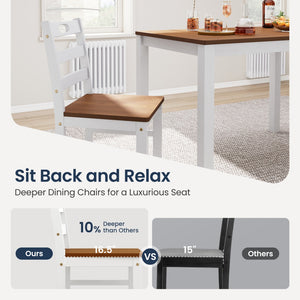 Sophie Wooden Dining Room Funiture Set for 4