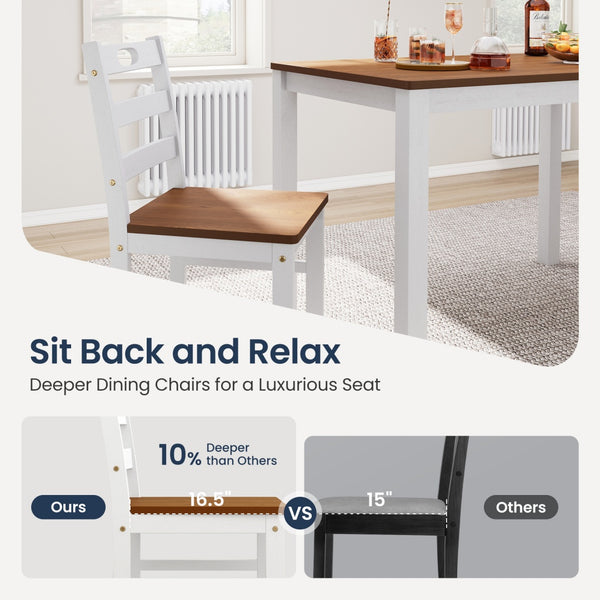 Sophie Wooden Dining Room Funiture Set for 4