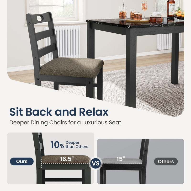 Sophie Series Wooden Dining Room Funiture Set for 4