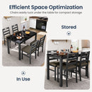 Sophie Series Wooden Dining Room Funiture Set for 4