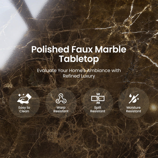 Sophie Wooden Dining Room Funiture Set for 4-Soft Seats