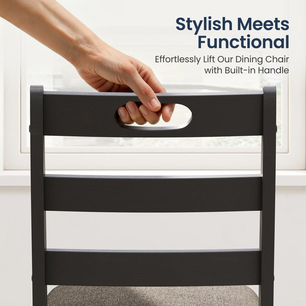 Sophie Wooden Dining Room Funiture Set for 4-Soft Seats