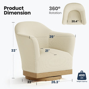Sorrento Swivel Accent Chair for Living Room