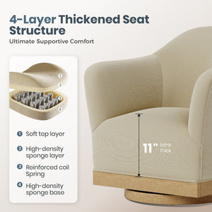 Sorrento Swivel Accent Chair for Living Room