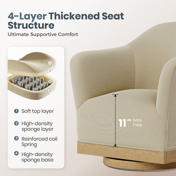 Sorrento Swivel Accent Chair for Living Room