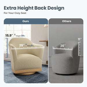 Sorrento Swivel Accent Chair for Living Room