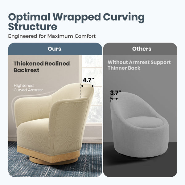 Sorrento Swivel Accent Chair for Living Room