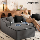 Phi Villa 104" Deluxe Indoor Modular Cloud Sectional Couch Assembly-free Ready-to-use Sofa