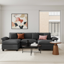 Cloud-like Living Room Sofa Couch Modular Sectional Corduroy Large Set