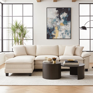 Briar Cloud-like Living Room Sofa Couch Modular Sectional Corduroy Large Set