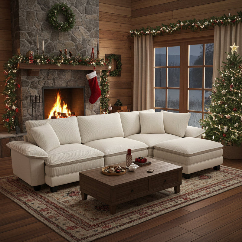 A sectional sofa for Christmas