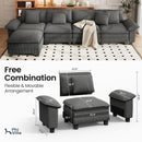 Cloud-like Living Room Sofa Couch Modular Sectional Corduroy Large Set