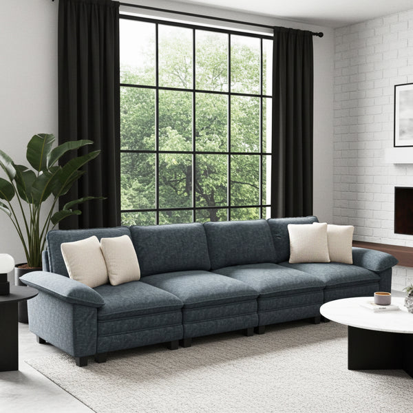 Briar Cloud-like Living Room Modular Sectional Sofa Couch Chenille