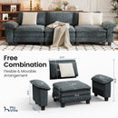 Cloud-like Living Room Modular Sectional Sofa Couch Chenille