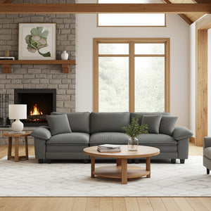 Briar Cloud-like Living Room Sofa Couch Modular Sectional Corduroy Set