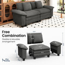 Cloud-like Living Room Sofa Couch Modular Sectional Corduroy Set