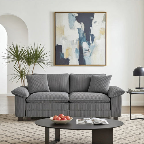 Briar Cloud-like Living Room Sofa Couch Modular Sectional Corduroy Set