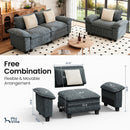 Living Room Sofa Modular Sectional Cloud-like Couch Chenille Large Set