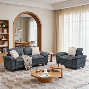 Briar Living Room Sofa Modular Sectional Cloud-like Couch Chenille Large Set
