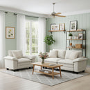 2-piece living room sofa set for 3