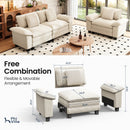 Living Room Sofa Modular Sectional Cloud-like Couch Chenille Large Set