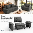 Cloud-like Living Room Sofa Couch Modular Sectional Corduroy Large Set
